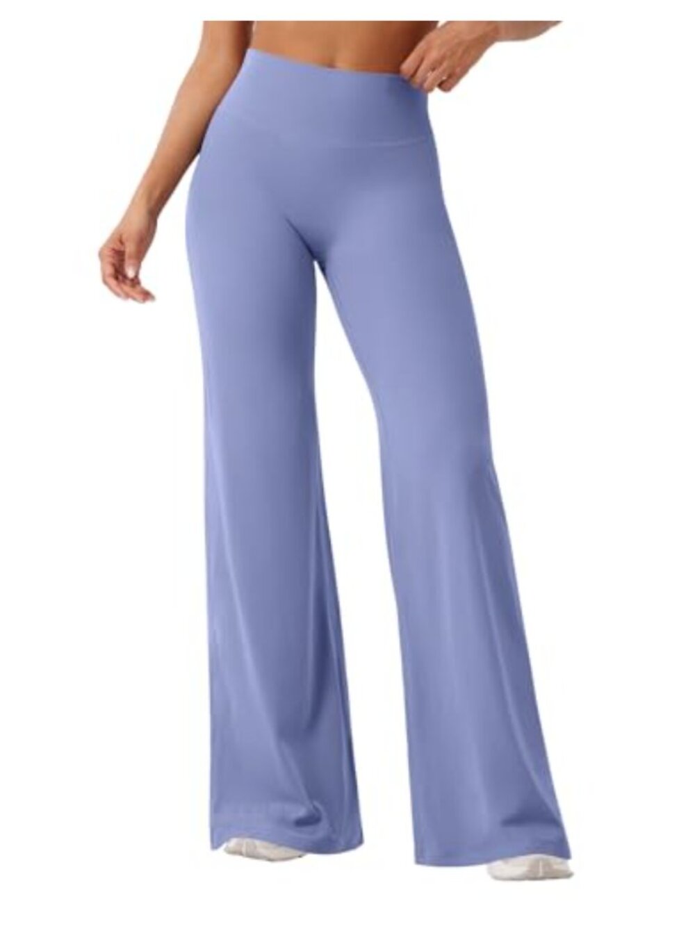 High Waist No Front Seam Booty Lifting Wide Leg Yoga Leggings 80% Nylon 20%